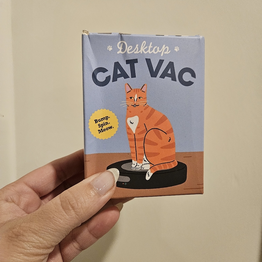 Desktop Cat Vac - Blue and Orange